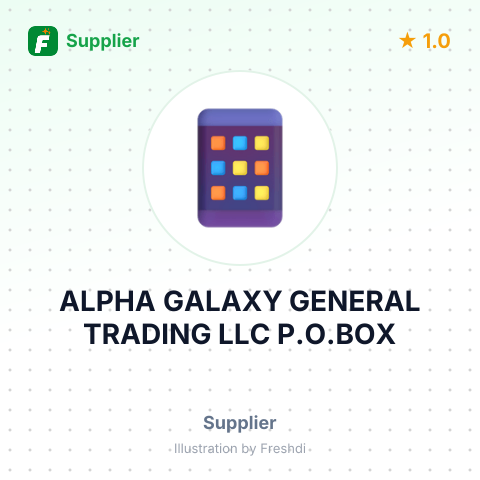 ALPHA GALAXY GENERAL TRADING LLC P.O.BOX – summary card, no photo uploaded yet