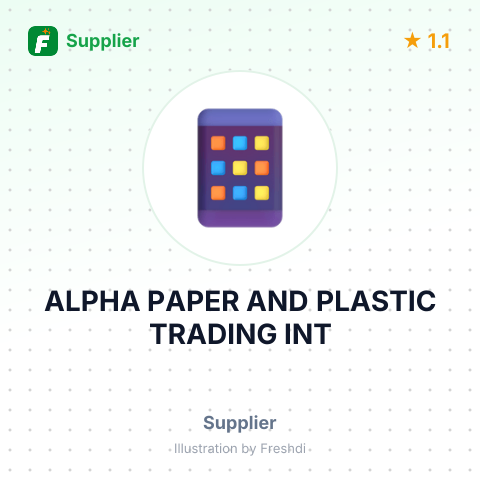 ALPHA PAPER AND PLASTIC TRADING INT – summary card, no photo uploaded yet