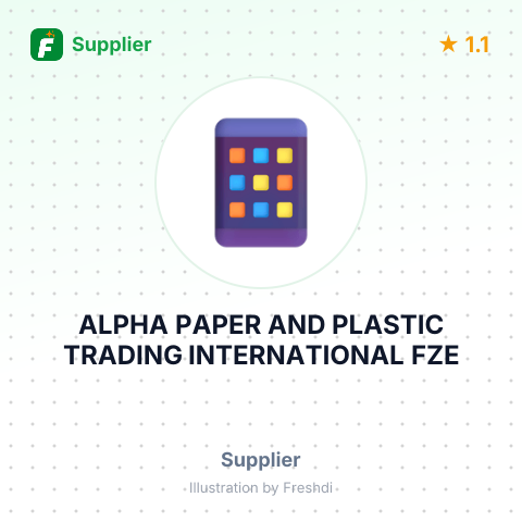 ALPHA PAPER AND PLASTIC TRADING INTERNATIONAL FZE – summary card, no photo uploaded yet