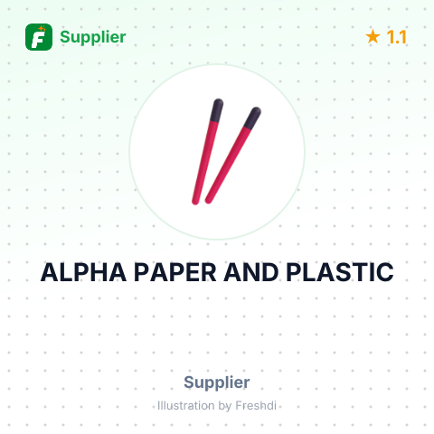 ALPHA PAPER AND PLASTIC – summary card, no photo uploaded yet