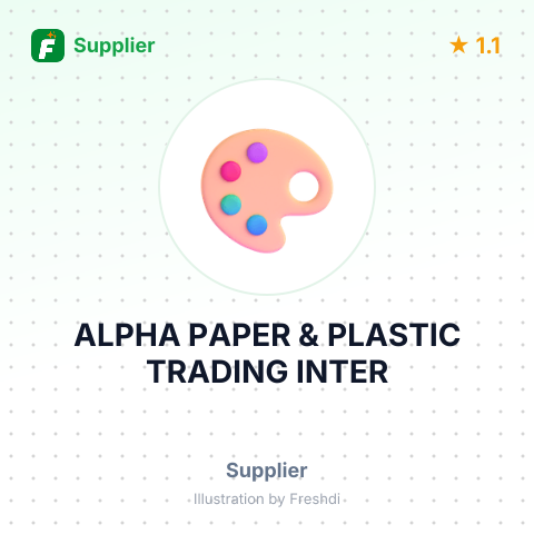 ALPHA PAPER & PLASTIC TRADING INTER – summary card, no photo uploaded yet