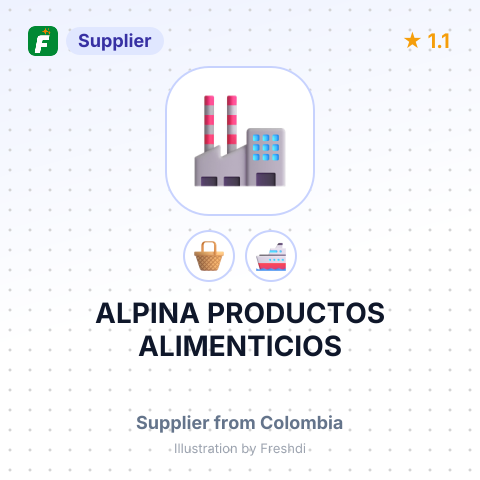ALPINA PRODUCTOS ALIMENTICIOS – summary card, no photo uploaded yet