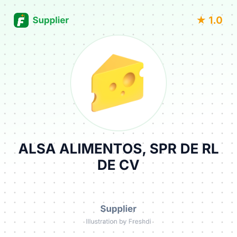 ALSA ALIMENTOS, SPR DE RL DE CV – summary card, no photo uploaded yet