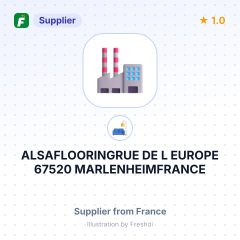 ALSAFLOORINGRUE DE L EUROPE 67520 MARLENHEIMFRANCE – summary card, no photo uploaded yet