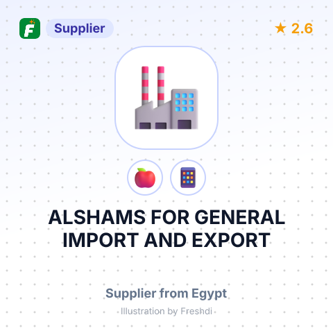 ALSHAMS FOR GENERAL IMPORT AND EXPORT – summary card, no photo uploaded yet