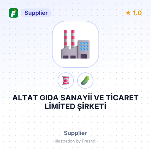 ALTAT GIDA SANAYİİ VE TİCARET LİMİTED ŞİRKETİ – summary card, no photo uploaded yet