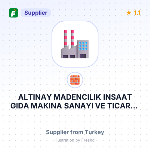 ALTINAY MADENCILIK INSAAT GIDA MAKINA SANAYI VE TICARET AS – summary card, no photo uploaded yet