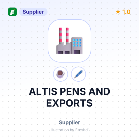 ALTIS PENS AND EXPORTS – summary card, no photo uploaded yet