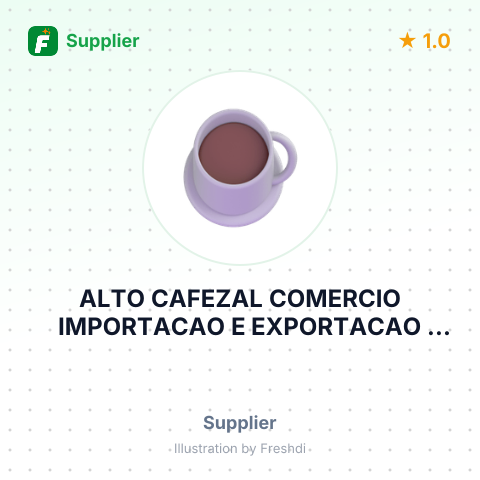 ALTO CAFEZAL COMERCIO IMPORTACAO E EXPORTACAO LTDA – summary card, no photo uploaded yet