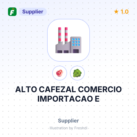 ALTO CAFEZAL COMERCIO IMPORTACAO E – summary card, no photo uploaded yet