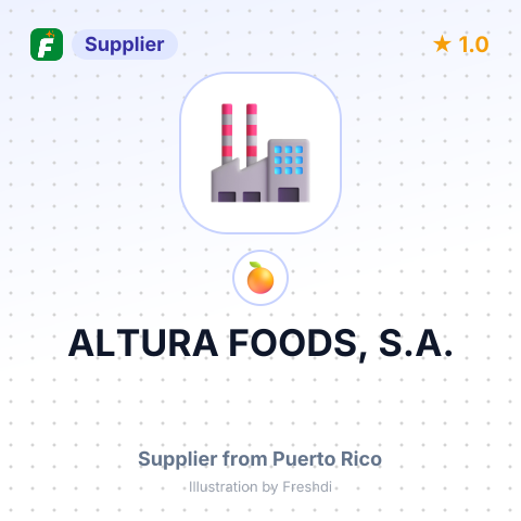 ALTURA FOODS, S.A. – summary card, no photo uploaded yet