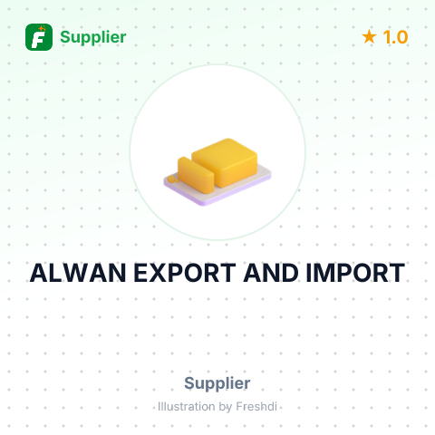 ALWAN EXPORT AND IMPORT – summary card, no photo uploaded yet