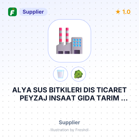 ALYA SUS BITKILERI DIS TICARET PEYZAJ INSAAT GIDA TARIM HAY.ORM.ENERJI MEDIKAL SAN.VE TIC. LTD – summary card, no photo uploaded yet
