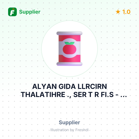 ALYAN GIDA LLRCIRN THALATIHRE ., SER T R FI.S – summary card, no photo uploaded yet
