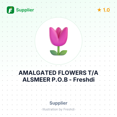 AMALGATED FLOWERS T/A ALSMEER P.O.B – summary card, no photo uploaded yet