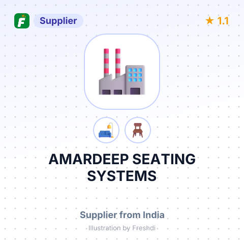 AMARDEEP SEATING SYSTEMS – summary card, no photo uploaded yet
