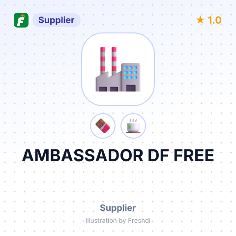 AMBASSADOR DF FREE – summary card, no photo uploaded yet
