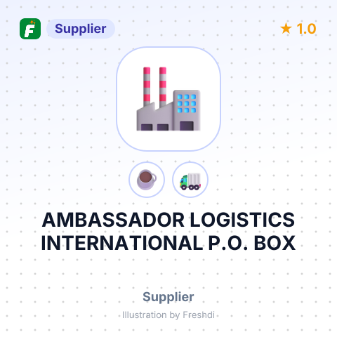 AMBASSADOR LOGISTICS INTERNATIONAL P.O. BOX – summary card, no photo uploaded yet