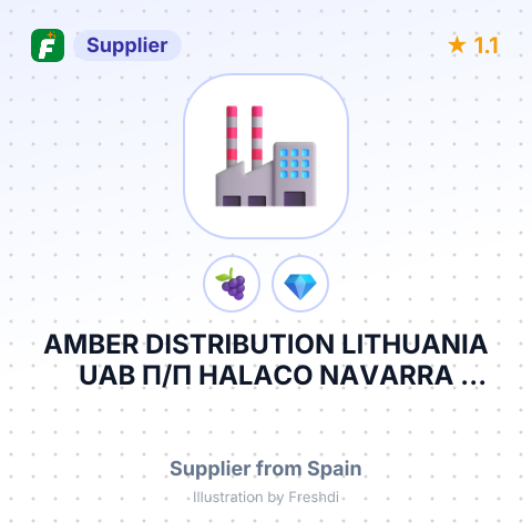 AMBER DISTRIBUTION LITHUANIA UAB П/П HALACO NAVARRA INTERNACIONAL S.L. – summary card, no photo uploaded yet
