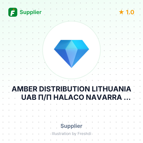 AMBER DISTRIBUTION LITHUANIA UAB П/П HALACO NAVARRA INTERNACIONAL S.L – summary card, no photo uploaded yet