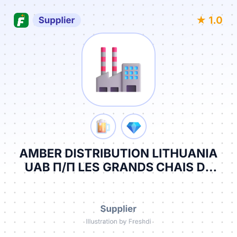 AMBER DISTRIBUTION LITHUANIA UAB П/П LES GRANDS CHAIS DE FRANCE – summary card, no photo uploaded yet