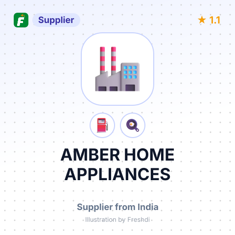 AMBER HOME APPLIANCES – summary card, no photo uploaded yet
