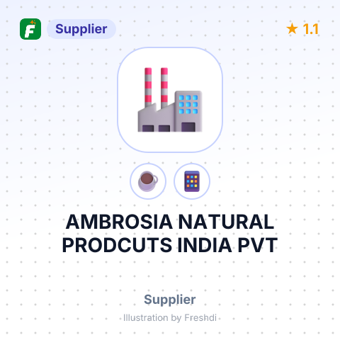 AMBROSIA NATURAL PRODCUTS INDIA PVT – summary card, no photo uploaded yet
