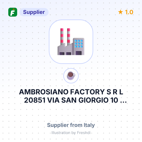 AMBROSIANO FACTORY S R L 20851 VIA SAN GIORGIO 10 LISSONE MB – summary card, no photo uploaded yet