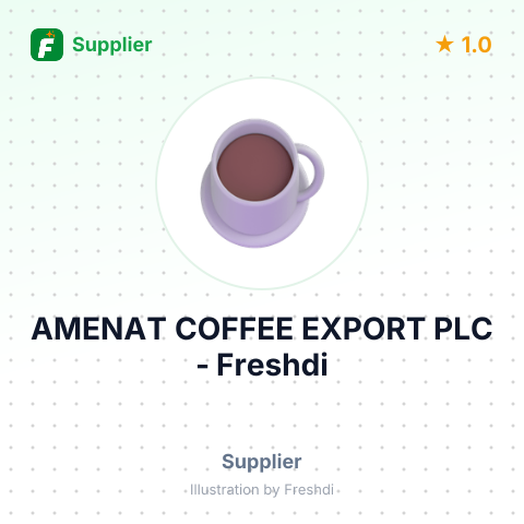 AMENAT COFFEE EXPORT PLC – summary card, no photo uploaded yet