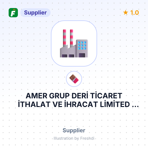 AMER GRUP DERİ TİCARET İTHALAT VE İHRACAT LİMİTED ŞİRKETİ – summary card, no photo uploaded yet