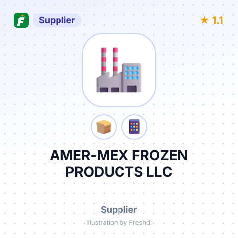 AMER-MEX FROZEN PRODUCTS LLC – summary card, no photo uploaded yet