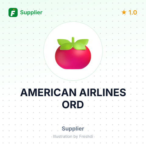 AMERICAN AIRLINES ORD – summary card, no photo uploaded yet