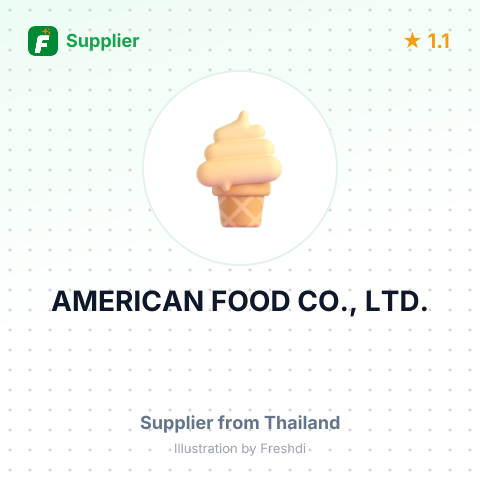 AMERICAN FOOD CO., LTD. – summary card, no photo uploaded yet