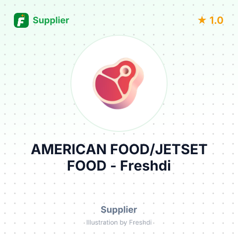 AMERICAN FOOD/JETSET FOOD – summary card, no photo uploaded yet