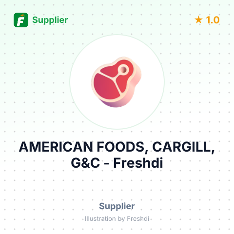 AMERICAN FOODS, CARGILL, G&C – summary card, no photo uploaded yet