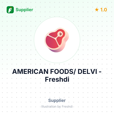 AMERICAN FOODS/ DELVI – summary card, no photo uploaded yet