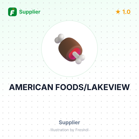 AMERICAN FOODS/LAKEVIEW – summary card, no photo uploaded yet