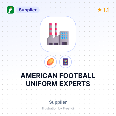 AMERICAN FOOTBALL UNIFORM EXPERTS – summary card, no photo uploaded yet