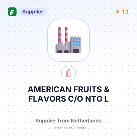 AMERICAN FRUITS & FLAVORS C/O NTG L – summary card, no photo uploaded yet