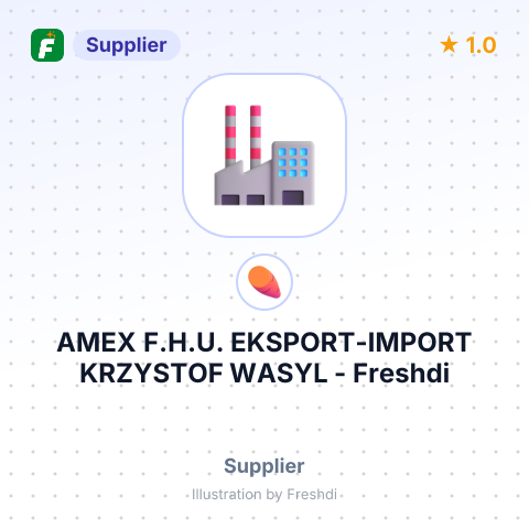 AMEX F.H.U. EKSPORT-IMPORT KRZYSTOF WASYL – summary card, no photo uploaded yet