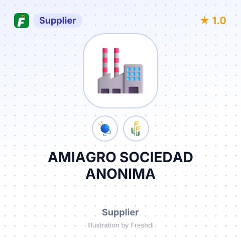 AMIAGRO SOCIEDAD ANONIMA – summary card, no photo uploaded yet