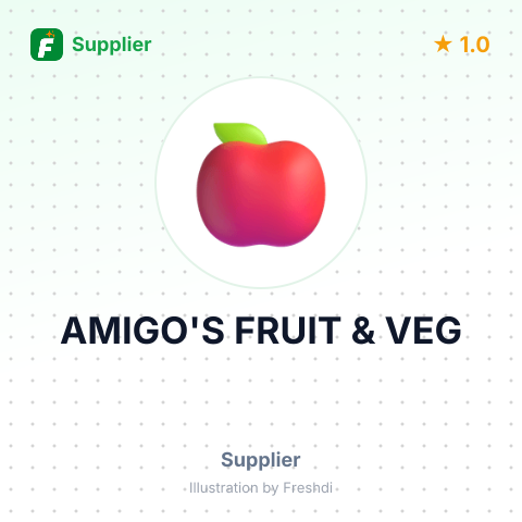AMIGO'S FRUIT & VEG – summary card, no photo uploaded yet