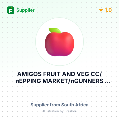AMIGOS FRUIT AND VEG CC/nEPPING MARKET/nGUNNERS CIRCLE/nSOUTH AFRICA – summary card, no photo uploaded yet