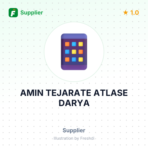 AMIN TEJARATE ATLASE DARYA – summary card, no photo uploaded yet