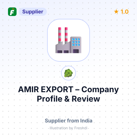 AMIR EXPORT – summary card, no photo uploaded yet