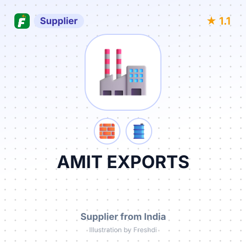 AMIT EXPORTS – summary card, no photo uploaded yet