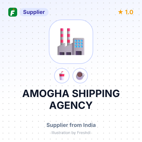 AMOGHA SHIPPING AGENCY – summary card, no photo uploaded yet