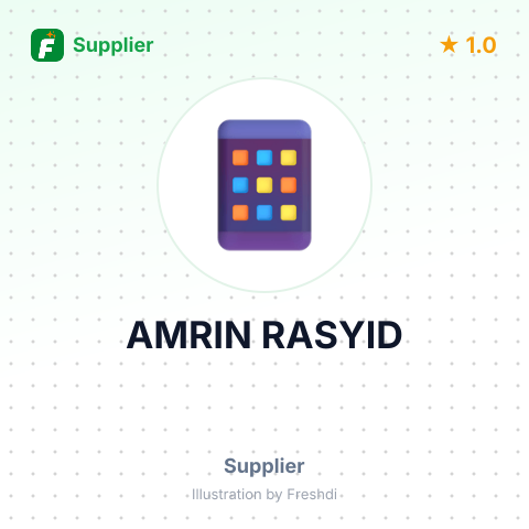 AMRIN RASYID – summary card, no photo uploaded yet
