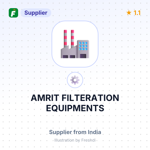 AMRIT FILTERATION EQUIPMENTS – summary card, no photo uploaded yet