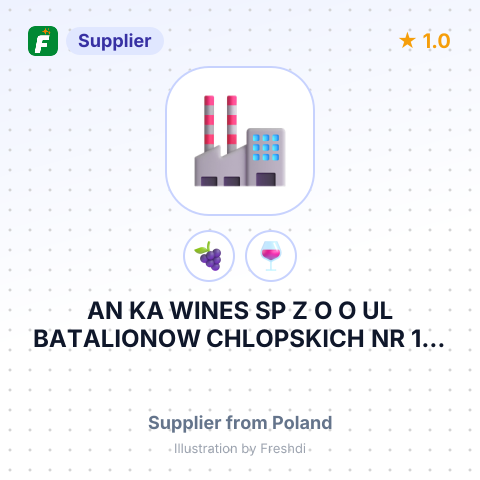 AN KA WINES SP Z O O UL BATALIONOW CHLOPSKICH NR 114 BLIZNE LASZCZYNSKIEGO – summary card, no photo uploaded yet